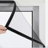 Self-Adhesive Window Screen with Zipper Opening, Cat-Safety Net, Anti-Mosquito Insect Screen view 1