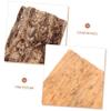 Toddmomy 3-Piece Natural Tree Bark Reptile Decor, Brown, Cuttable view 3
