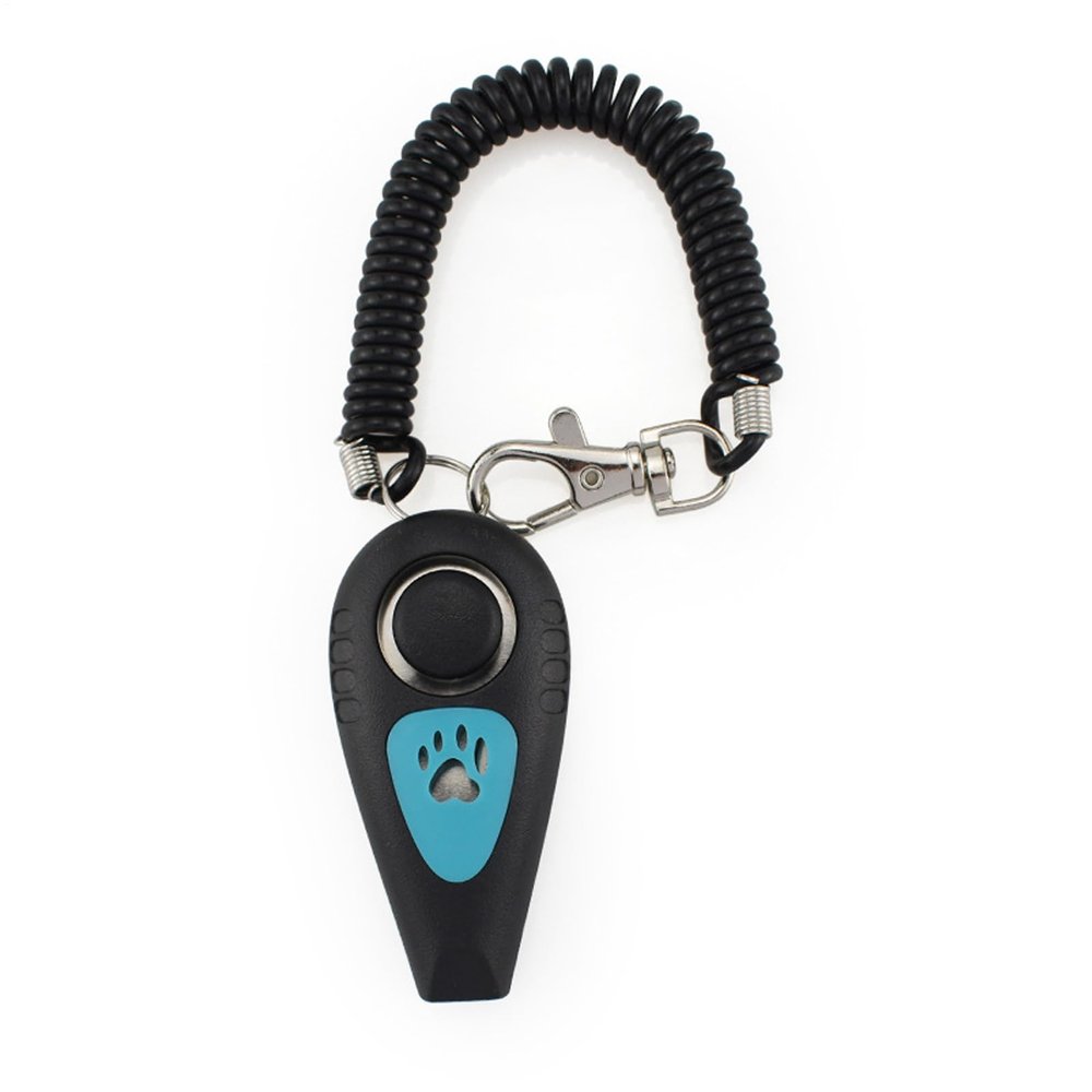 Genrico 2-in-1 Training Clicker for Puppies, Cats and Dogs with Wrist Strap and Silent Reminder