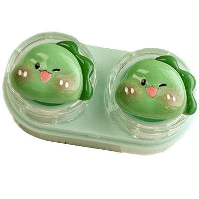 HDOYTXXM Double-Compartment Contact Lens Travel Case