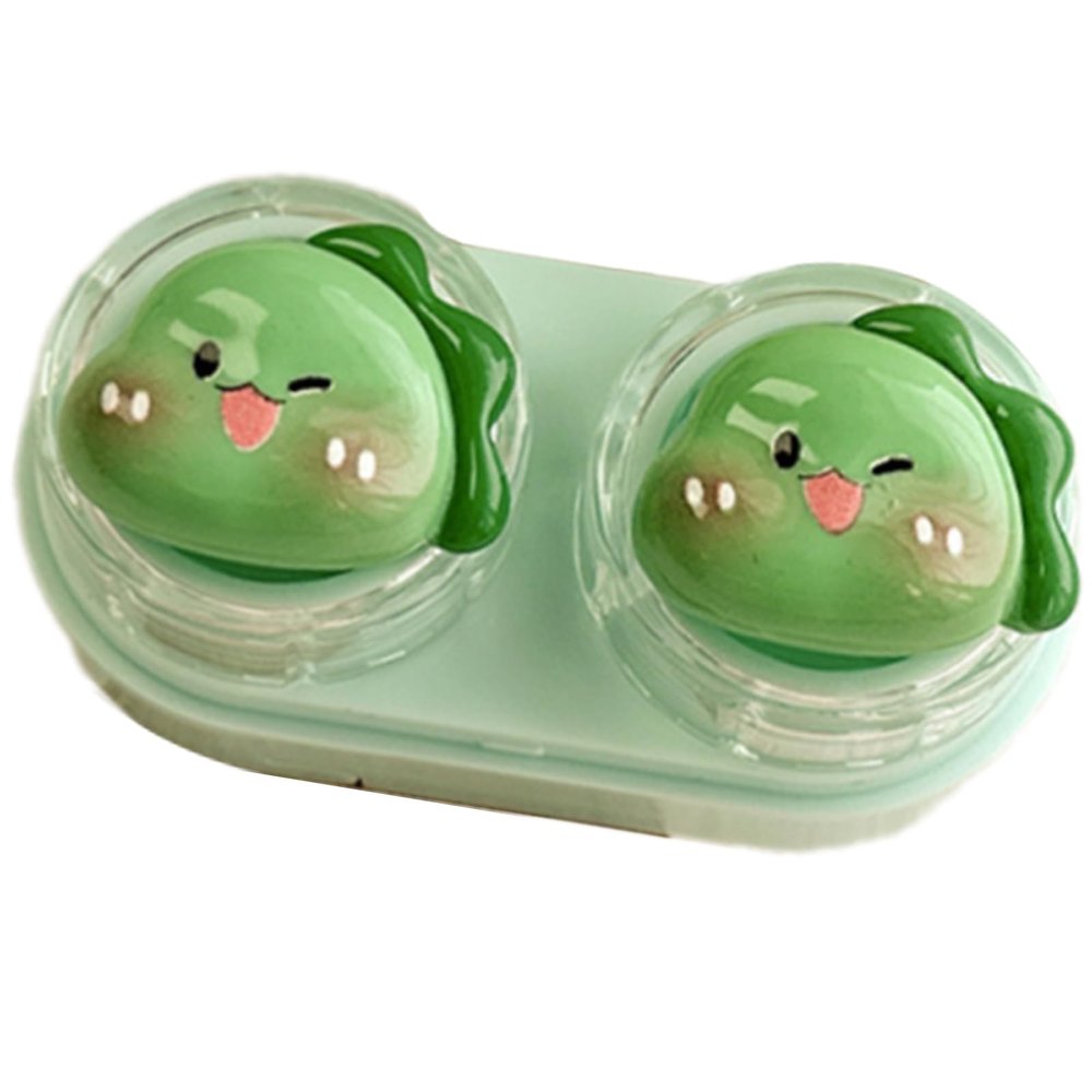HDOYTXXM Double-Compartment Contact Lens Travel Case