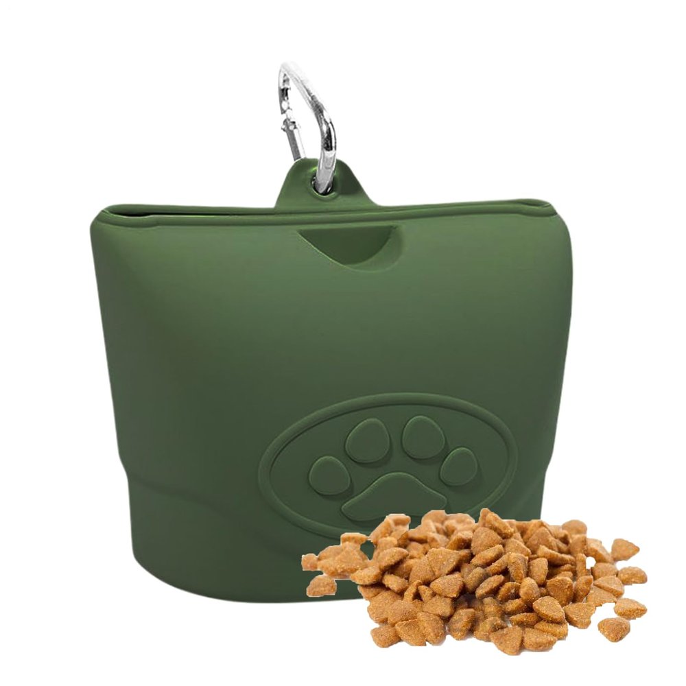 Portable Dog Snack Holder - Silicone Treat Carrier