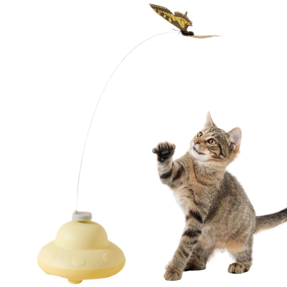 Bajbumgn Cat Butterfly Toy