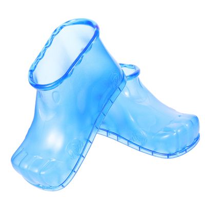 MUCKLILY Functional Plastic Foot Massage Shoes, Blue, for Home Foot Baths and Pedicures