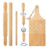 Fluxioxtna Gnocchi Maker Set with Wooden Board and Rolling Pin view 1