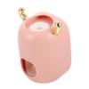 Wall-Mounted ABS and Silicone Toothpaste Dispenser, Pink view 1