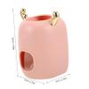 Wall-Mounted ABS and Silicone Toothpaste Dispenser, Pink view 2