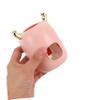 Wall-Mounted ABS and Silicone Toothpaste Dispenser, Pink view 4