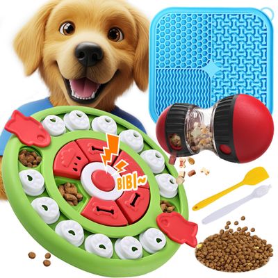 5-in-1 Dog Puzzle Toy Set for Slow Feeding and IQ Training