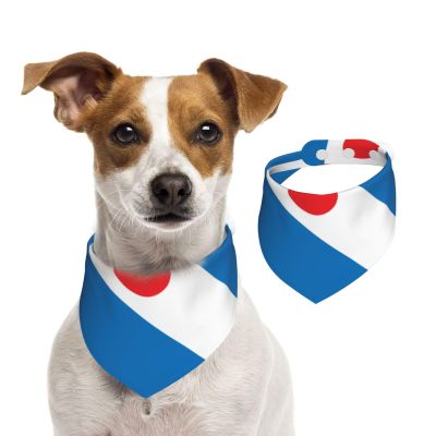 Dog Bandana with Frisian Flag Design, Washable, for Small to Large Pets