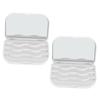 False Eyelash Storage Containers, 2-Pack, PP, White view 1