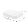 False Eyelash Storage Containers, 2-Pack, PP, White view 2