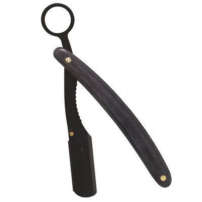 VALICLUD Vintage Stainless Steel and Wood Folding Beard Razor