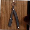 VALICLUD Vintage Stainless Steel and Wood Folding Beard Razor view 3