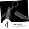 VALICLUD Vintage Stainless Steel and Wood Folding Beard Razor view 4