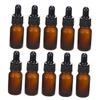 CTIRCHIU 10-Pack Brown 5 mL Glass Dropper Bottles with Pipettes view 1