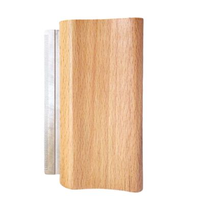 Dog Detangling Brush with Wooden Handle