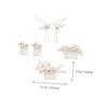 VINTORKY 6-Piece Pearl Hair Comb Set with Crystal and Zinc Alloy for Women view 3