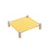 Zymoplas Wooden Cat Hammock, Square Yellow, Trumpet, 53 × 48 × 13 cm view 2