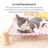Zymoplas Wooden Cat Hammock, Square Yellow, Trumpet, 53 × 48 × 13 cm view 3