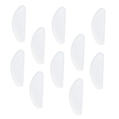 Veemoon 10-Piece Self-Adhesive Non-Slip Rubber Nose Pads for Eyeglasses and Sunglasses, White
