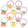 Gatuida 10-Pack Fruit-Design Hair Ties for Girls, Acrylic and Elastic, Random Styles view 1