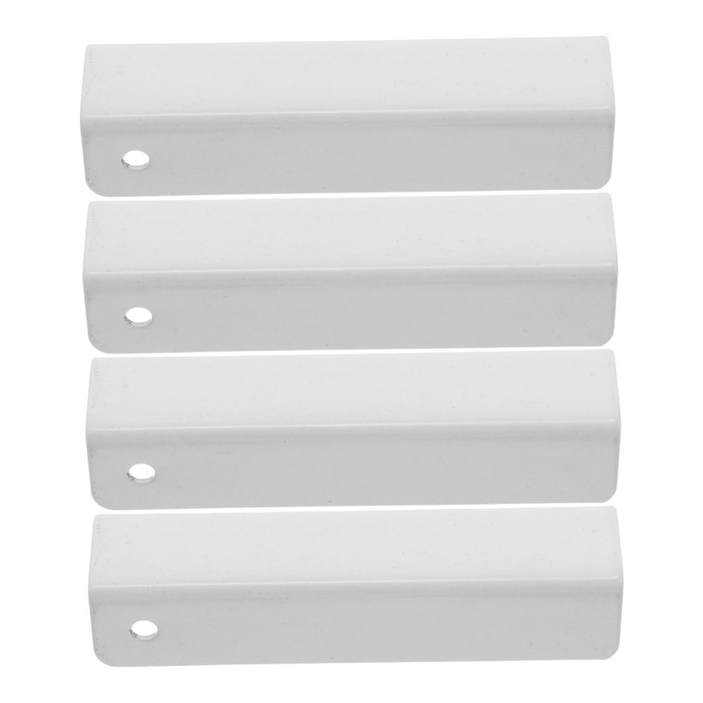 SEWOART 4-Piece U-Shaped Reinforcement Fittings for Baby and Pet Gates, White, for 20 mm Steel Tubes