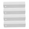 SEWOART 4-Piece U-Shaped Reinforcement Fittings for Baby and Pet Gates, White, for 20 mm Steel Tubes view 1