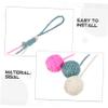 BESPORTBLE Hanging Interactive Cat Toy with Sisal Ball view 3