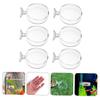TOYANDONA 6-Piece Acrylic Fish Feeding Bowls with Suction Cups view 4