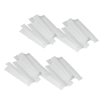 DONFAMDS White Makeup Brush Protective Covers, 100-Pack, PE Mesh