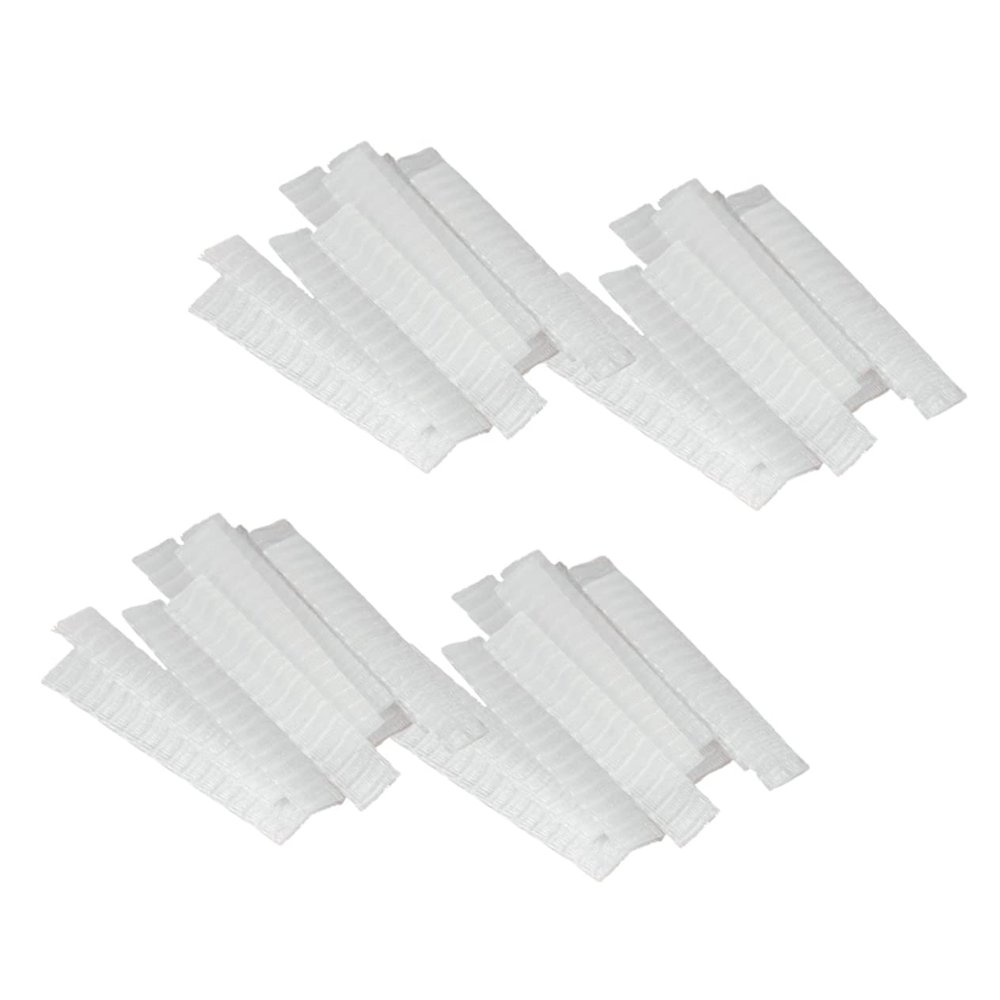DONFAMDS White Makeup Brush Protective Covers, 100-Pack, PE Mesh