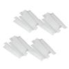 DONFAMDS White Makeup Brush Protective Covers, 100-Pack, PE Mesh view 1
