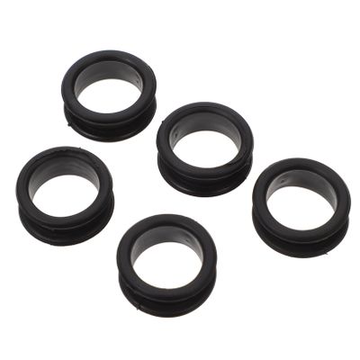 Milisten 10-Pack Black Silicone Scissor Finger Rings