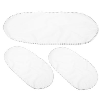HANABASS 3-Piece Portable Cotton Changing Pad, Washable and Reusable, Waterproof, for Home and Travel