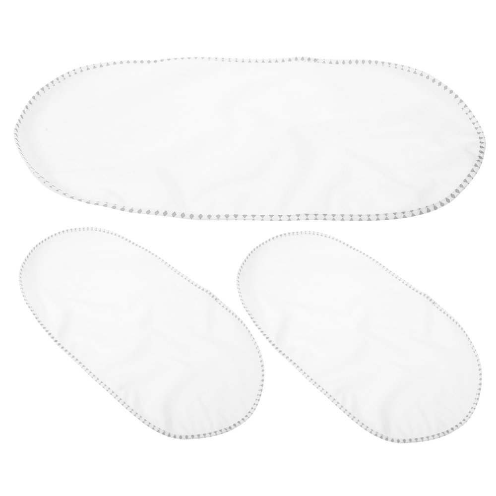 HANABASS 3-Piece Portable Cotton Changing Pad, Washable and Reusable, Waterproof, for Home and Travel