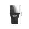 SAFIGLE 2-Piece Hair Dryer Comb Attachments, Black, Lightweight, Heat-Resistant Plastic view 2