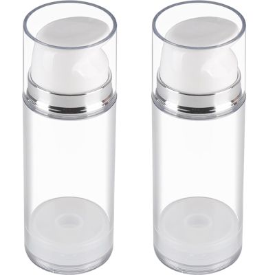 Refillable Airless Cream Bottles, 100 mL, 2-Pack