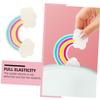 Foldable Silicone Makeup Brush Cleaning Pad, Rainbow Colors view 2