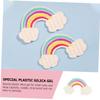 Foldable Silicone Makeup Brush Cleaning Pad, Rainbow Colors view 4