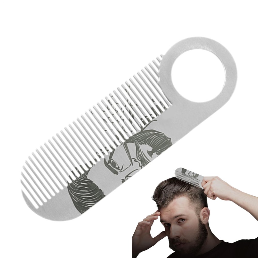 Portable Dual-Function Mustache Comb
