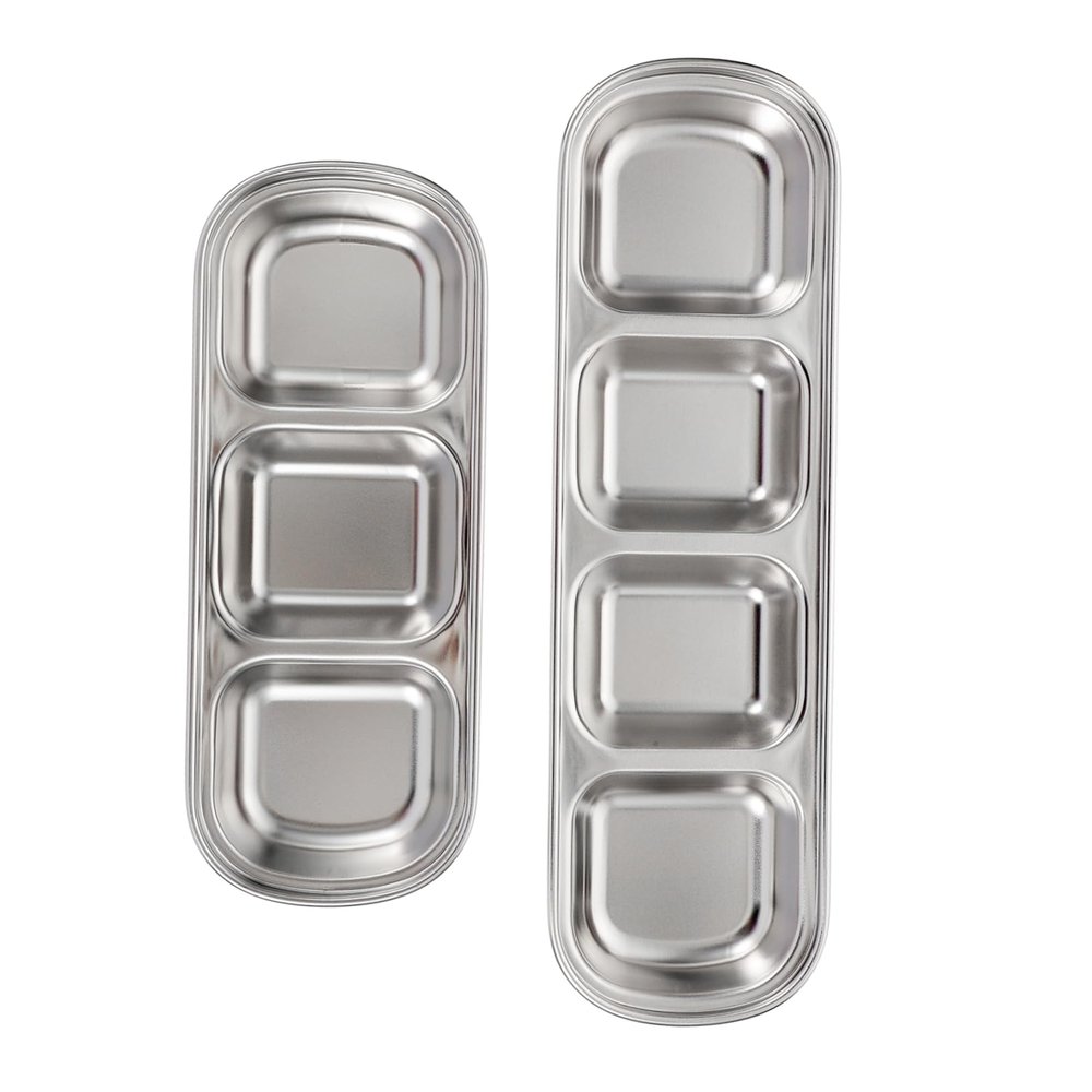 HANABASS 2-Piece Stainless Steel Feeding Bowls for Small Pets