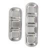 HANABASS 2-Piece Stainless Steel Feeding Bowls for Small Pets view 1