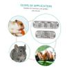 HANABASS 2-Piece Stainless Steel Feeding Bowls for Small Pets view 2