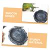 PartyKindom 2-Piece Turtle Water and Feeding Bowls with Stand Base view 3
