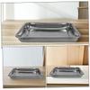 Stainless Steel Bird Cage Bath, Silver Shower Basin for Parrots view 3