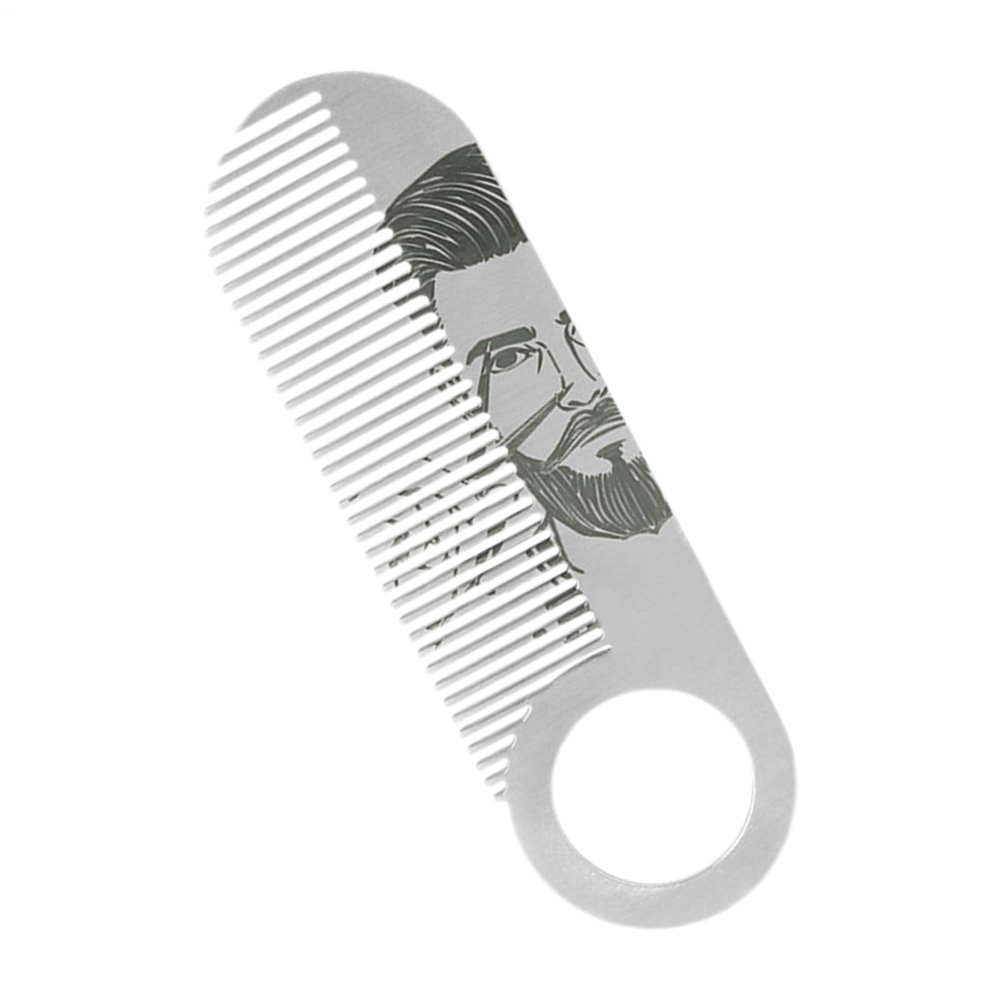 Ergonomic Portable Dual-Function Anti-Snag Beard Comb