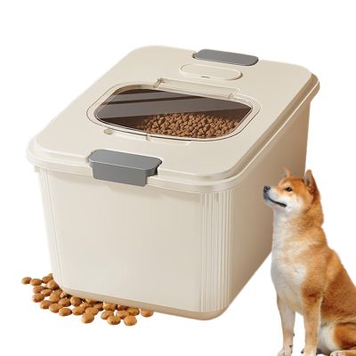 Sealed Pet Food Storage Container with Measuring Cup