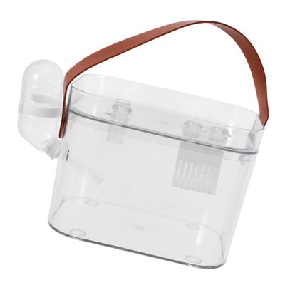 Abaodam Portable ABS Hamster Transport Cage with Water Bottle and Ventilation Openings, Lightweight and Safe for Travel and Visits