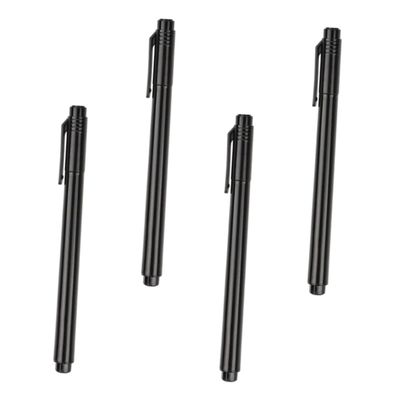 4-Piece Black Plastic Nail Art Drawing Pen Set
